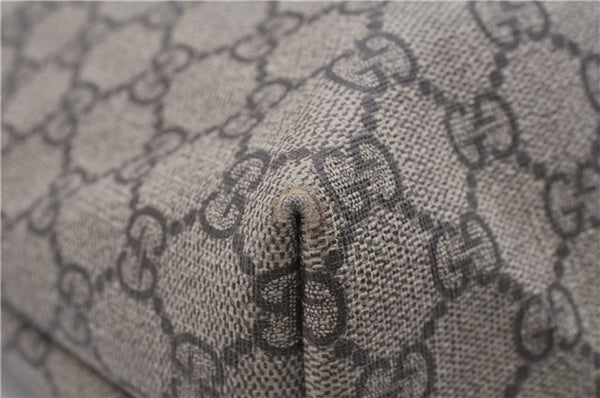 Authentic GUCCI Vintage Shoulder Tote Bag GG PVC Leather 211138 Brown 2198G