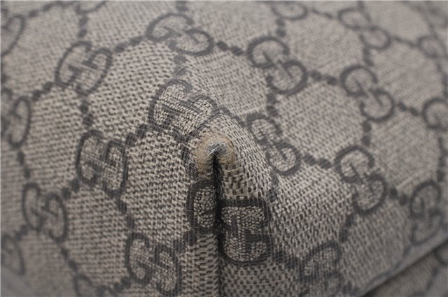 Authentic GUCCI Vintage Shoulder Tote Bag GG PVC Leather 211138 Brown 2198G