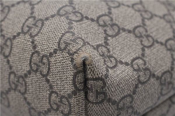 Authentic GUCCI Vintage Shoulder Tote Bag GG PVC Leather 211138 Brown 2198G