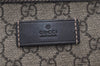 Authentic GUCCI Vintage Shoulder Tote Bag GG PVC Leather 211138 Brown 2198G