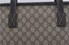 Authentic GUCCI Vintage Shoulder Tote Bag GG PVC Leather 211138 Brown 2198G