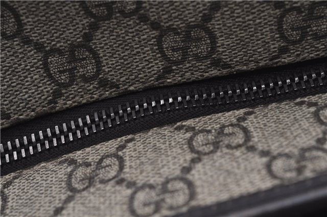 Authentic GUCCI Vintage Shoulder Tote Bag GG PVC Leather 211138 Brown 2198G