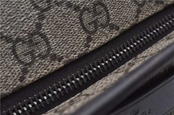 Authentic GUCCI Vintage Shoulder Tote Bag GG PVC Leather 211138 Brown 2198G