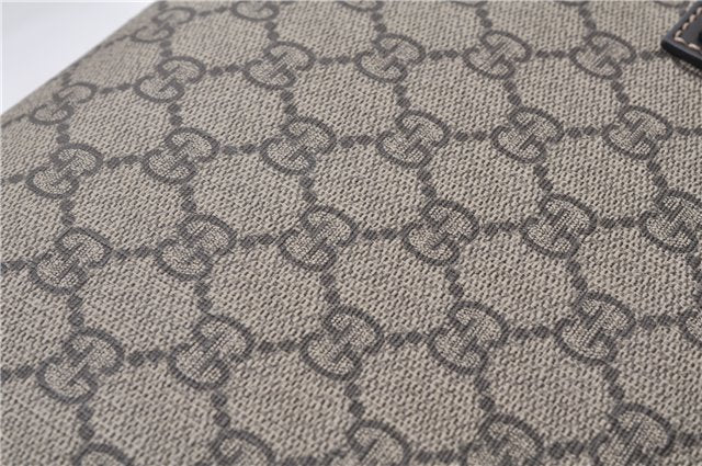 Authentic GUCCI Vintage Shoulder Tote Bag GG PVC Leather 211138 Brown 2198G