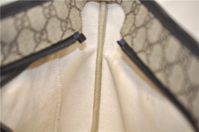 Authentic GUCCI Vintage Shoulder Tote Bag GG PVC Leather 211138 Brown 2198G