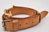 Authentic Louis Vuitton Leather Shoulder Strap Beige 35.4-42.5" LV 2198I