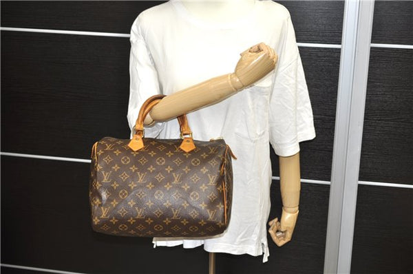 Authentic Louis Vuitton Monogram Speedy 30 Hand Bag Purse M41526 LV 2199D