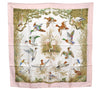 Authentic HERMES Carre 90 Scarf "Halte en Camargue" Silk Pink Box 2199E