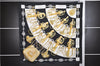 Authentic HERMES Carre 90 Scarf "Cliquetis" Silk Black Box 2200E