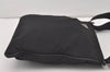 Authentic PRADA Nylon Tessuto Leather Shoulder Cross Body Bag Purse Black 2204I