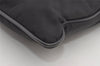 Authentic PRADA Nylon Tessuto Leather Shoulder Cross Body Bag Purse Black 2204I