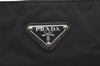 Authentic PRADA Nylon Tessuto Leather Shoulder Cross Body Bag Purse Black 2204I