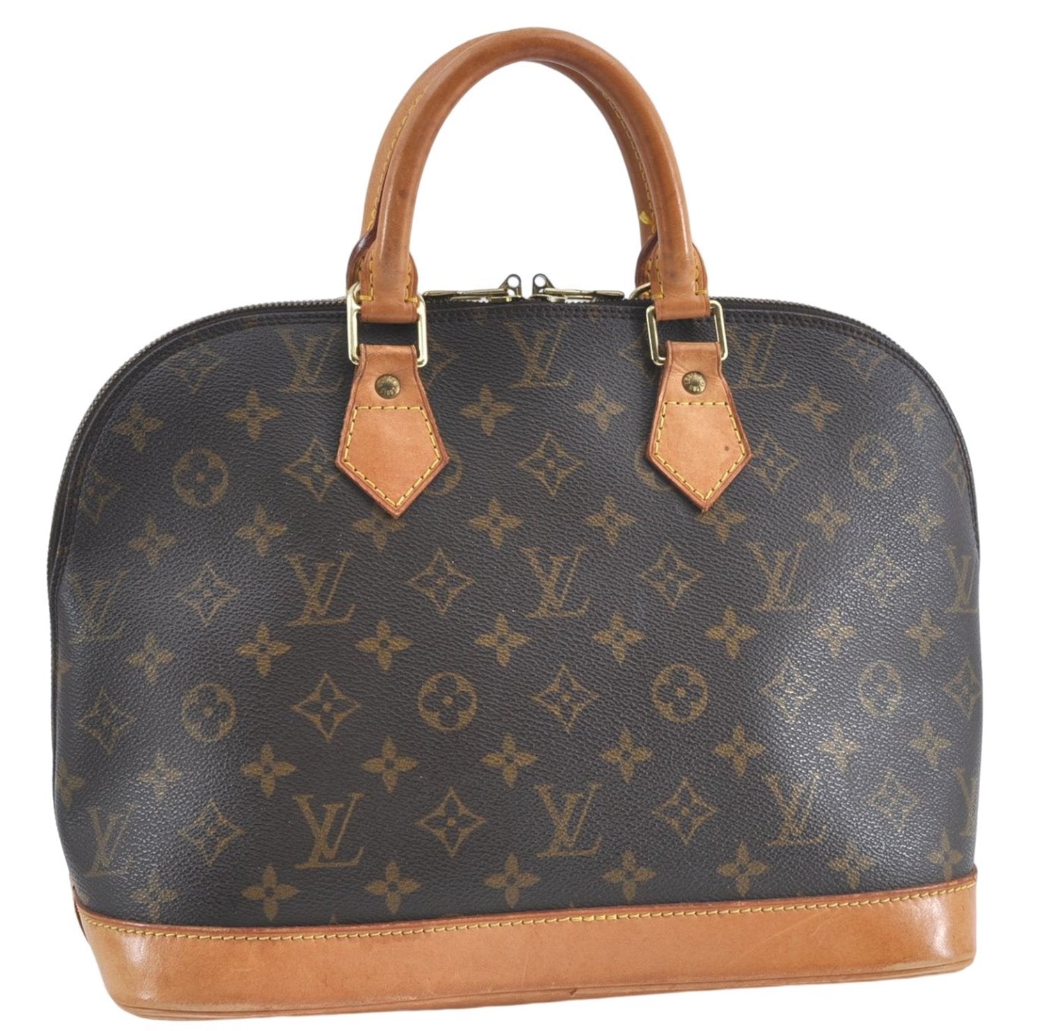 Authentic Louis Vuitton Monogram Alma Hand Bag Purse M51130 LV 2205B