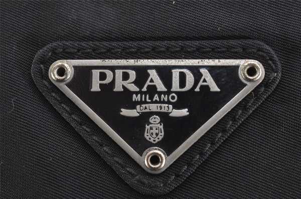 Authentic PRADA Vintage Nylon Tessuto Shoulder Hand Bag Purse Black 2205I