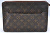 Authentic Louis Vuitton Monogram Pochette Homme Clutch Hand Bag M51795 LV 2206D