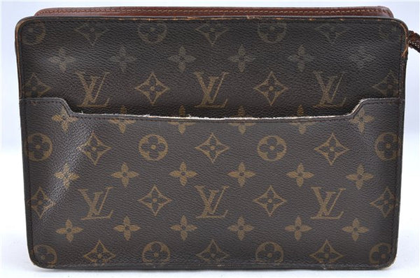 Authentic Louis Vuitton Monogram Pochette Homme Clutch Hand Bag M51795 LV 2206D