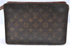 Authentic Louis Vuitton Monogram Pochette Homme Clutch Hand Bag M51795 LV 2206D