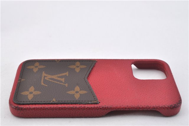 Authentic Louis Vuitton Monogram Bumper 12 Pro iPhone Case Red M80081 LV 2206F