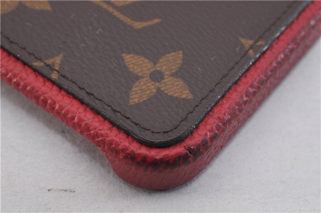 Authentic Louis Vuitton Monogram Bumper 12 Pro iPhone Case Red M80081 LV 2206F