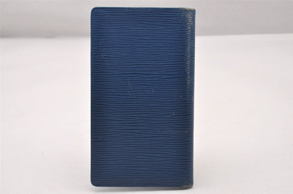 Authentic Louis Vuitton Epi Agenda Posh Notebook Cover Blue R20525 LV 2206I