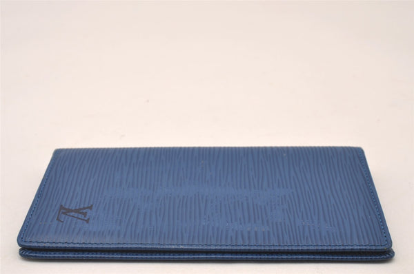 Authentic Louis Vuitton Epi Agenda Posh Notebook Cover Blue R20525 LV 2206I