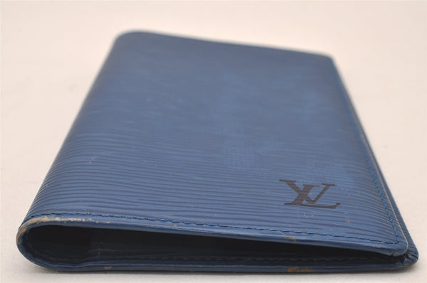 Authentic Louis Vuitton Epi Agenda Posh Notebook Cover Blue R20525 LV 2206I