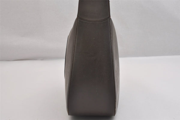 Authentic GUCCI Vintage Shoulder Hand Bag Purse Leather Brown Junk 2208I