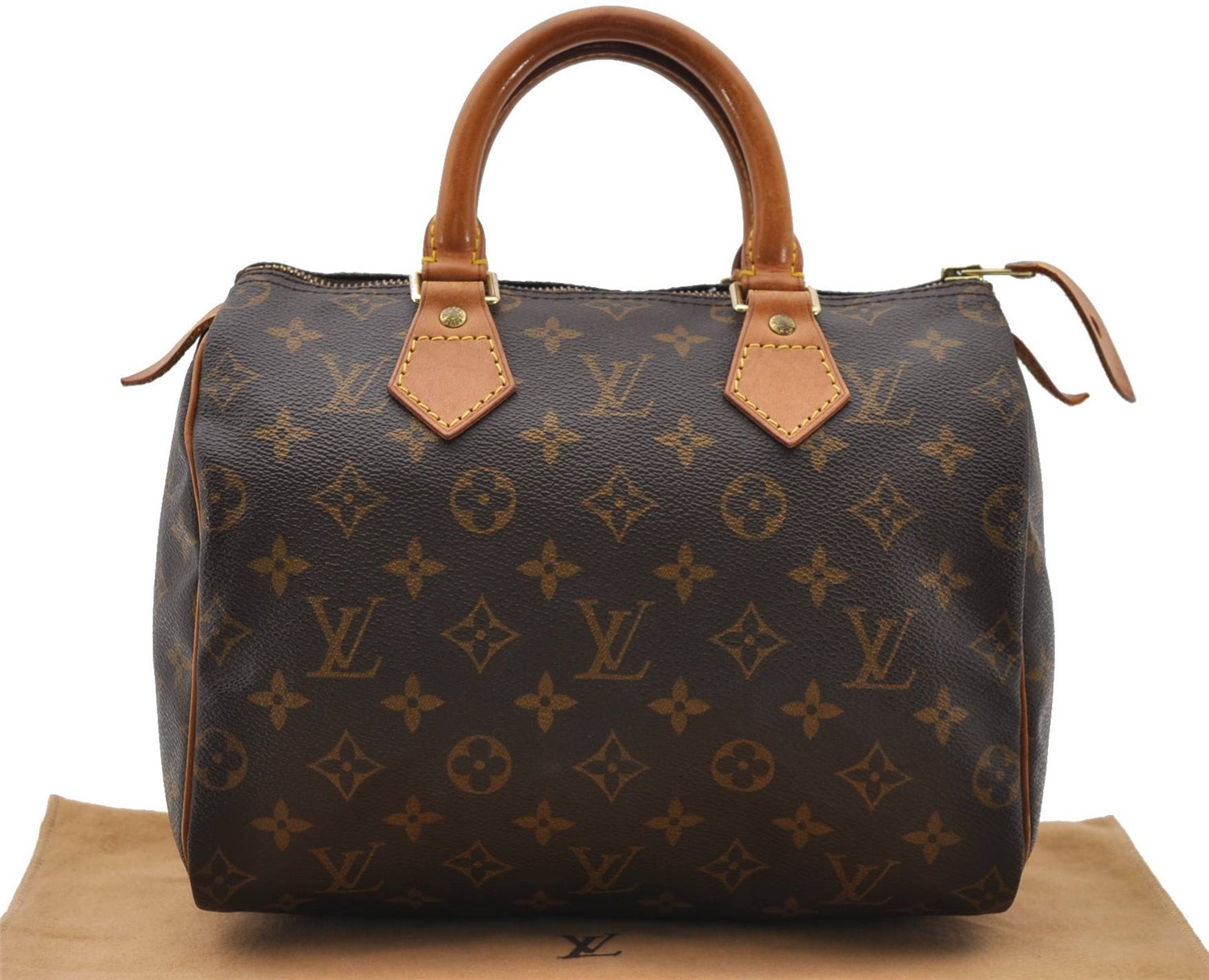 Authentic Louis Vuitton Monogram Speedy 25 Hand Bag M41528 LV 2211D