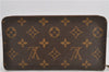 Authentic Louis Vuitton Monogram Porte Monnaie Zip Long Wallet M61727 LV 2212F