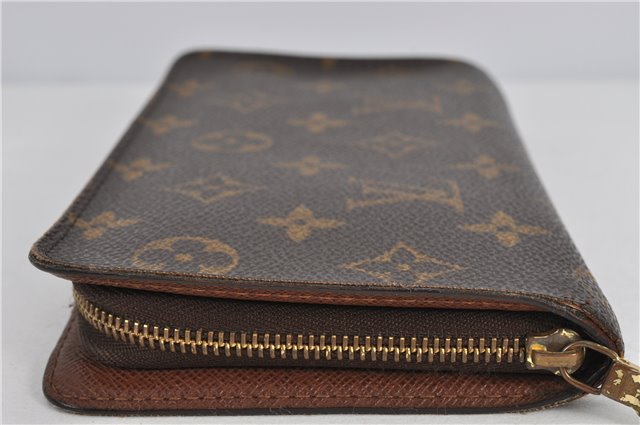 Authentic Louis Vuitton Monogram Porte Monnaie Zip Long Wallet M61727 LV 2212F