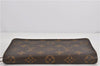 Authentic Louis Vuitton Monogram Porte Monnaie Zip Long Wallet M61727 LV 2212F