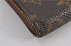 Authentic Louis Vuitton Monogram Porte Monnaie Zip Long Wallet M61727 LV 2212F