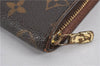 Authentic Louis Vuitton Monogram Porte Monnaie Zip Long Wallet M61727 LV 2212F