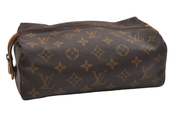Authentic Louis Vuitton Monogram Trousse Patte Pression Pouch M47636 Junk 2212I