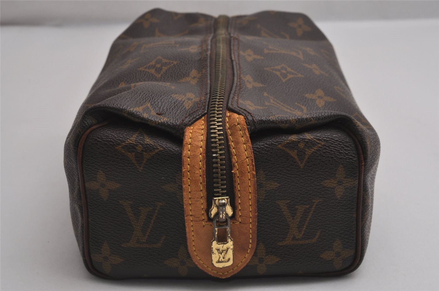Authentic Louis Vuitton Monogram Trousse Patte Pression Pouch M47636 Junk 2212I