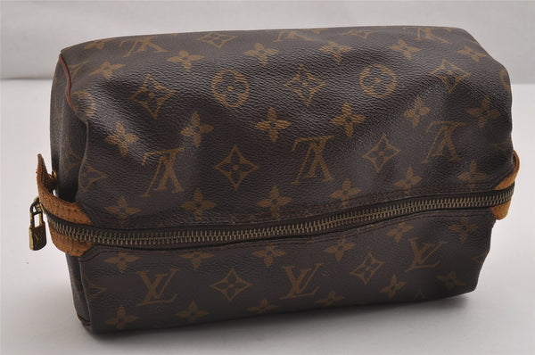 Authentic Louis Vuitton Monogram Trousse Patte Pression Pouch M47636 Junk 2212I