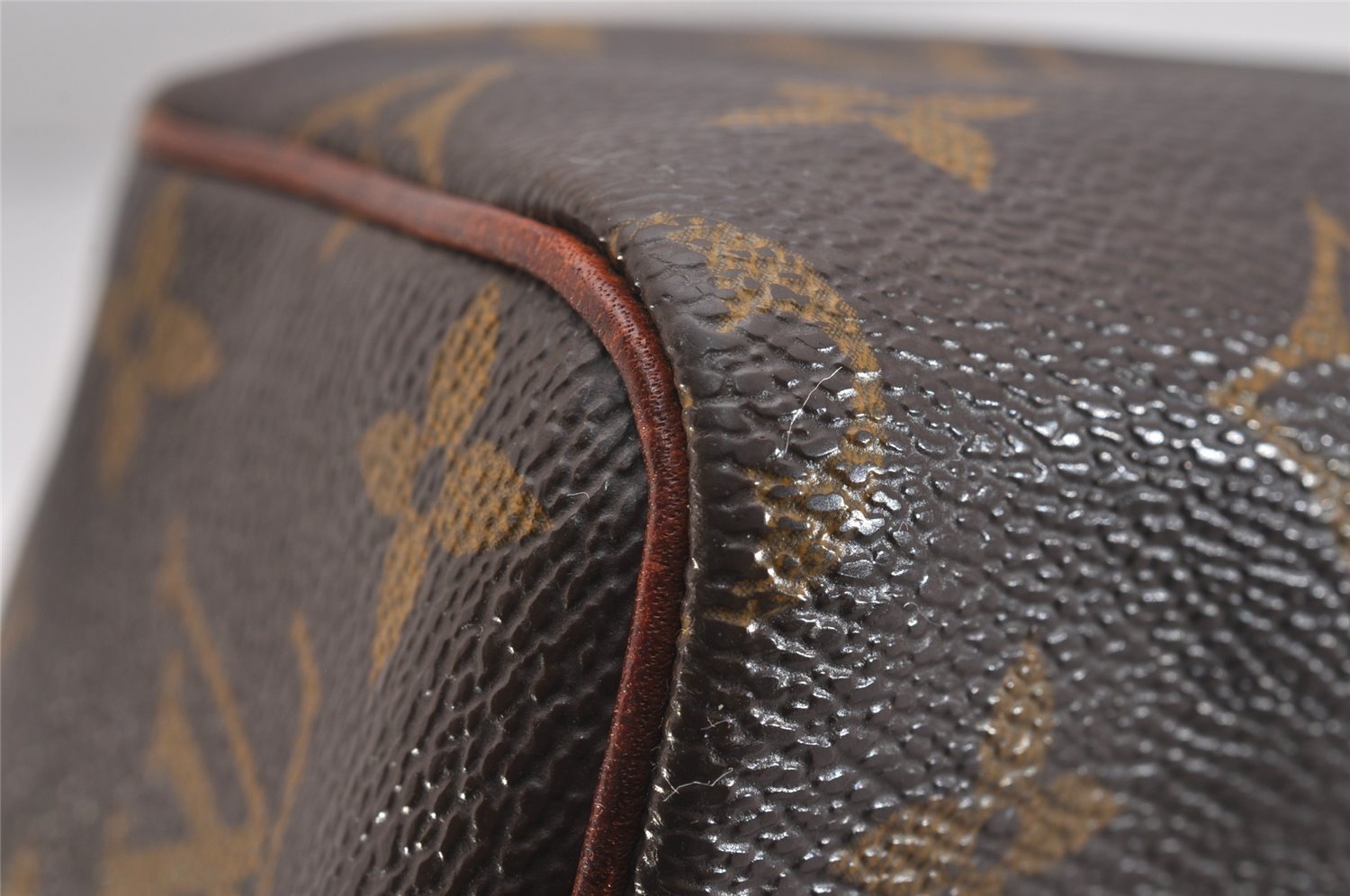 Authentic Louis Vuitton Monogram Trousse Patte Pression Pouch M47636 Junk 2212I