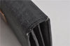 Authentic FENDI Zucchino Vintage Long Wallet Purse PVC Black 2213F