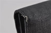 Authentic FENDI Zucchino Vintage Long Wallet Purse PVC Black 2213F