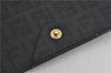 Authentic FENDI Zucchino Vintage Long Wallet Purse PVC Black 2213F