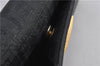 Authentic FENDI Zucchino Vintage Long Wallet Purse PVC Black 2213F