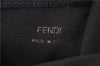 Authentic FENDI Zucchino Vintage Long Wallet Purse PVC Black 2213F