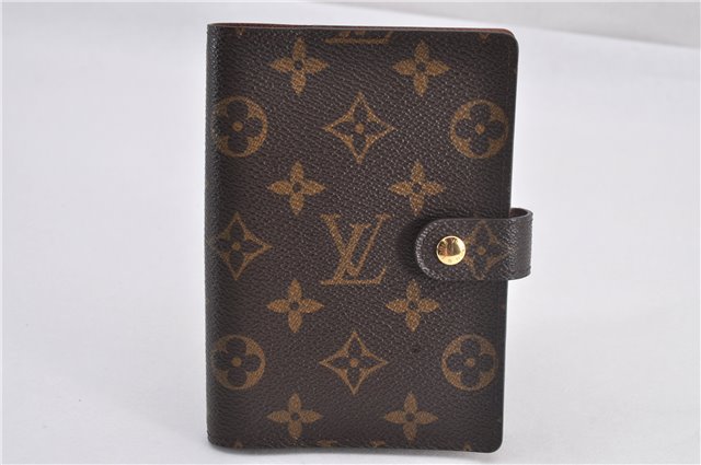 Authentic Louis Vuitton Monogram Agenda PM Notebook Cover R20005 LV 2218F