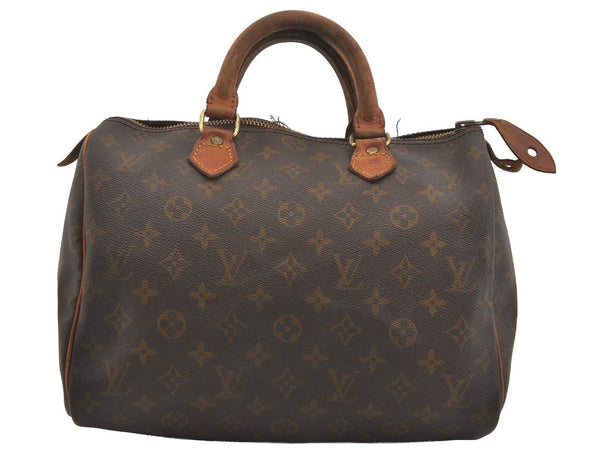 Authentic Louis Vuitton Monogram Speedy 30 Hand Boston Bag Old Model Junk 2218I