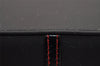 Authentic Christian Dior Vintage Hand Bag Purse Nylon Enamel Black CD 2219I