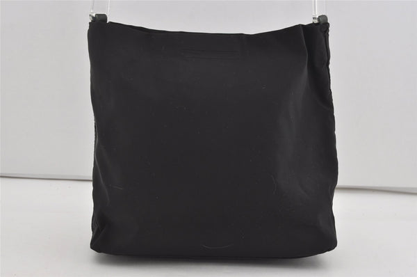 Authentic PRADA Vintage Nylon Tessuto Plastic Shoulder Bag Purse Black 2221I