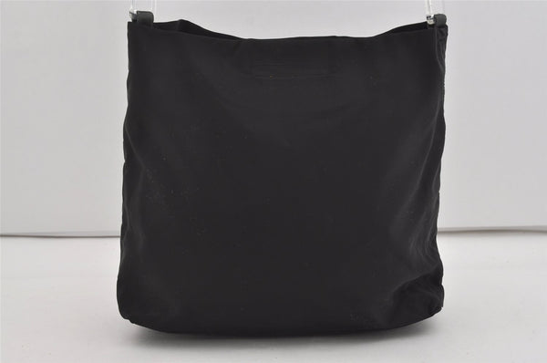 Authentic PRADA Vintage Nylon Tessuto Plastic Shoulder Bag Purse Black 2221I