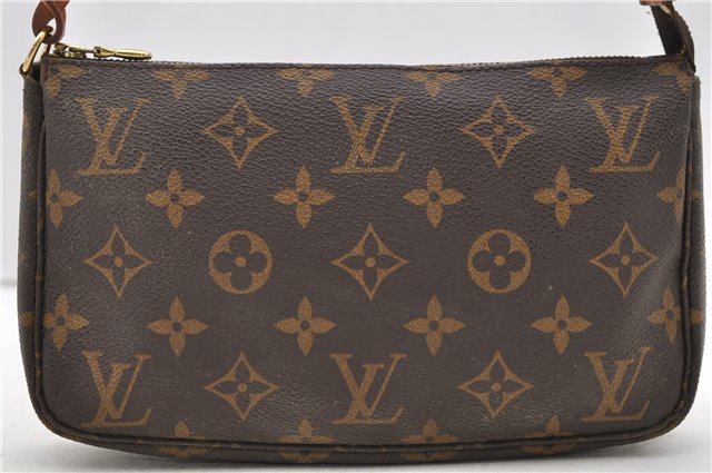 Authentic Louis Vuitton Monogram Pochette Accessoires Pouch M51980 LV 2222D