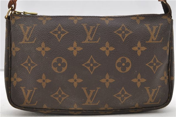 Authentic Louis Vuitton Monogram Pochette Accessoires Pouch M51980 LV 2222D