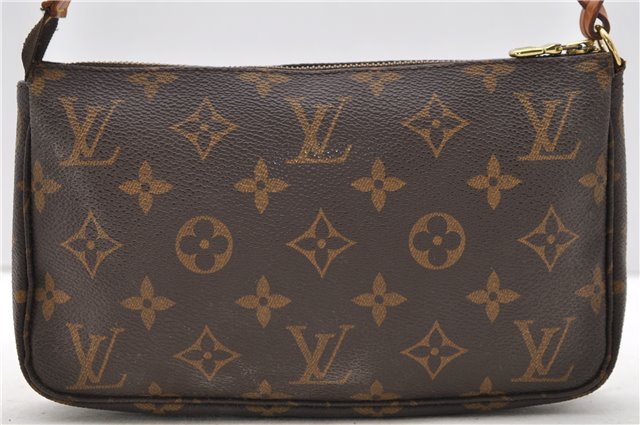Authentic Louis Vuitton Monogram Pochette Accessoires Pouch M51980 LV 2222D